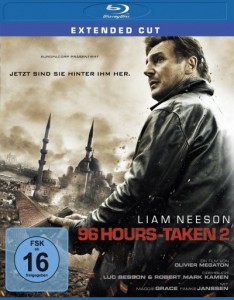 Das Blu-ray-Cover von "96 Hours - Taken 2" (Quelle: Universum Film)