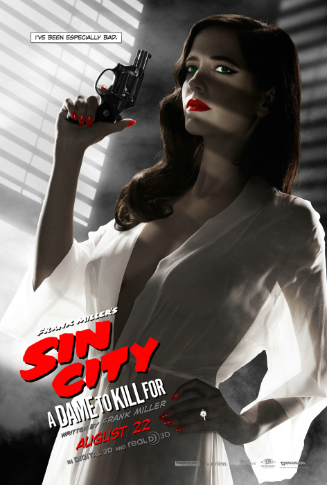 Ava in lasziver Pose auf dem neuen Plakat zu "Sin City 2" (Quelle: Sony Pictures)