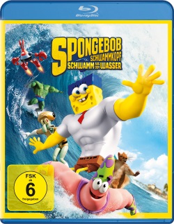 Das Blu-ray-Cover von "SpongeBob Schwammkopf Schwamm aus dem Wasser" (© Paramount Pictures Home Entertainment)