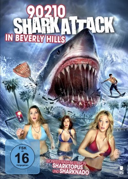 Das DVD-Cover von "90210 Shark Attack in Beverly Hills" (© Tiberius Film)