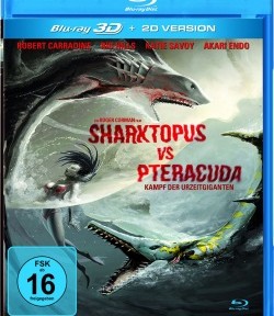 Das Blu-ray-Cover von "Sharktopus vs. Pteracuda" (© Edel Germany)