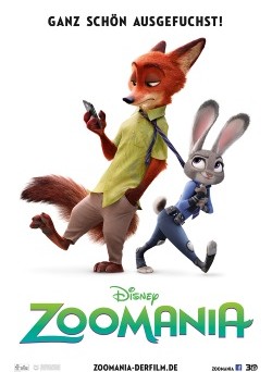 Das Kino-Plakat von "Zoomania" (© Walt Disney Motion Pictures Germany)