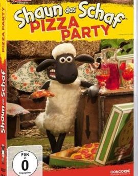 Das DVD-Cover von "Shaun das Schaf - Pizza Party" (© Concorde Home Entertainment)