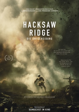 Das Hauptplakat von "Hacksaw Ridge - Die Entscheidung" (© Universum Film)