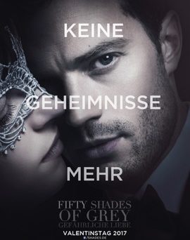 Das Plakat "Geheimnisse zu "Fifty Shades of Grey - Gefährliche Liebe" (© Universal Pictures Germany)