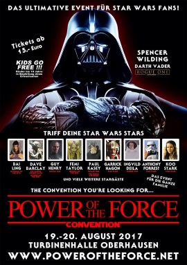 Plakat von der Power of the Force Convention (© 2017 Power Of The Force Convention)