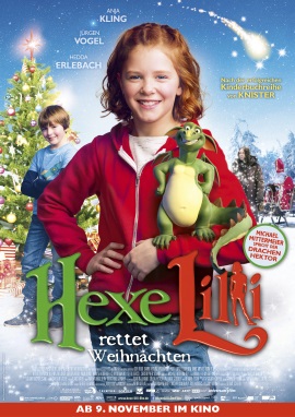 Das Hauptplakat von "Hexe Lilli rettet Weihnachten" (© Universum Film)
