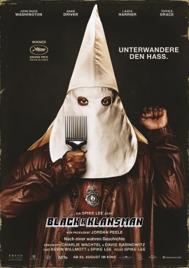 Das Plakat von "BlacKkKlansman" (© Universal Pictures International Germany)