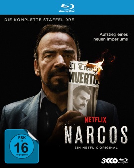 Das Blu-ray-Cover von "Narcos Staffel 3" (© Polyband)