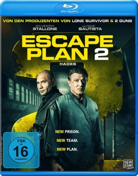 Das Blu-ray-Cover von "Escape Plan 2 - Hades" (© KSM)