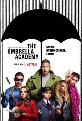Das US-Artwork der ersten Staffel "Umbrella Academy" (© Netflix)
