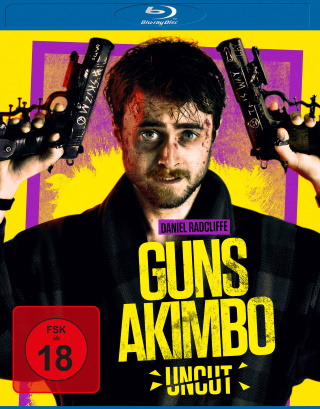 Das Blu-ray-Cover von "Guns Akimbo" (© Leonine Distribution)