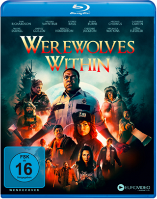 Das Blu-ray-Cover von "Werewolves Within" (© EuroVideo)