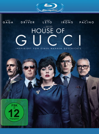 Das Blu-ray-Cover von "House of Gucci" (© Universal Pictures)